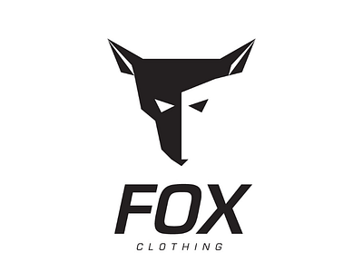 Fox clothing active apparel brand clothing cooperbility f face fox logo