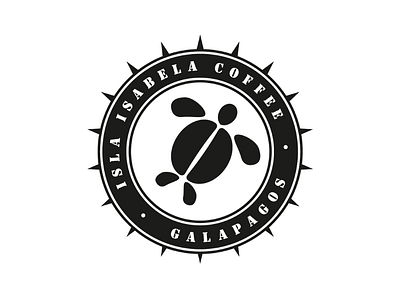 Isla Isabella Coffee brand coffee cooperbility galapagos isabella logo shapes turtles type typography