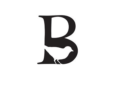 B is for Bird b bird brand charity classy conservation cooperbility elegant logo negative space type typography wild wildlife