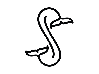 Life at Sea. ambigram aquatic brand cooperbility fish logo monogram s tails type typography