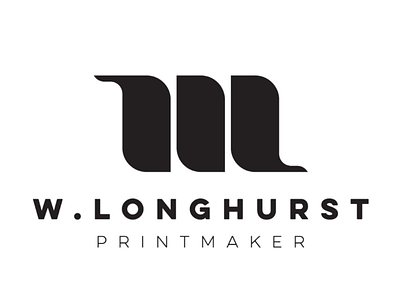 W.L. printmaker brand cooperbility create creative design logo mark monogram print printmaker symbol wl