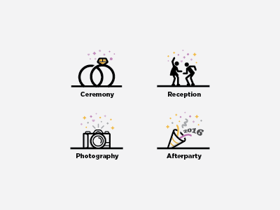 Wedding Icons 2016 afterparty ceremony dance eve icons new photography reception wedding years
