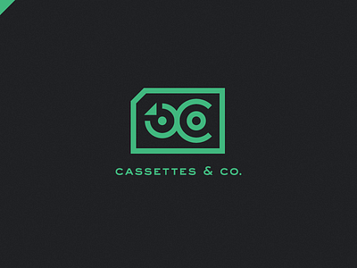 Cassettes Logo 80s cassettes cc company logo neon