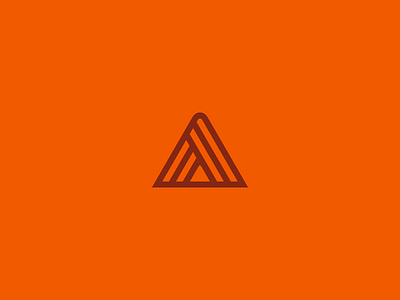 A Mark a base logo mark orange point