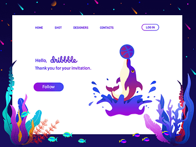 Dribbble dribbble underwater