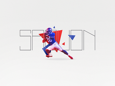 The Beginning -Saquon Barkley art digital football giants graphic design new york nfl sports