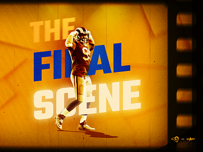 The Final Scene aaron donald digital design film football los angeles nfl rams super bowl vintage yellow