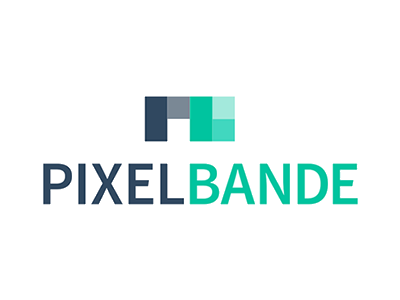 Logo Pixelbande cd ci flat logo pixel webdesign