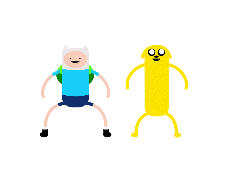 Finn and Jake adventuretime animation fan art motion