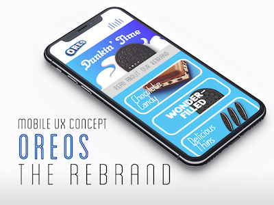 Oreos: The Rebrand​​​​​​​ art direction branding concept graphic design logo mobile ui ux web design