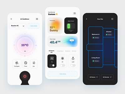 Smart Home App control dashboard figma mobile smarthome