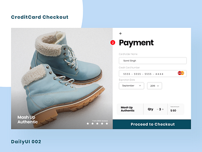 Creditcard checkout page | Day 2