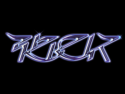 Fck - Chrome type chrometype design experimental font type art typedesign typeface typography