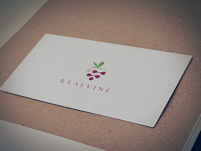 Real Vine logo graphic design vector