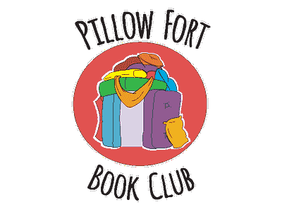 Pillow Fort Book Club Logo #1 book club graphic design illustration logo design pillow fort typography wip