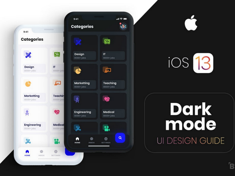 Dark mode UI guide by welove_ui on Dribbble