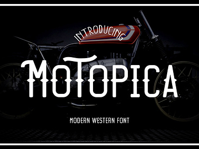 Motopica - Modern Vintage Font aged brewery caferacer coffee label font grotesque font instagram font letterpress liquor motorbike packaging printed retro font retro logo sans sans serif southern vintage font vintage logo wedding whiskey label font