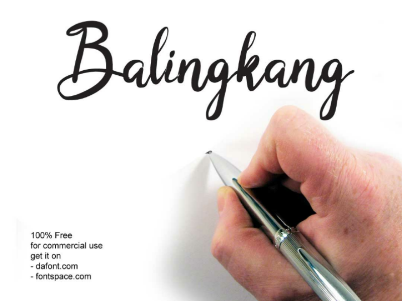 Balingkang - brush script font freebies hand lettering lettering fontspace dafont script font brush font freebies