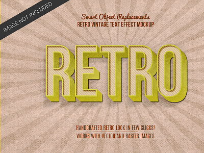 Retro Vintage text Style add on
