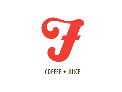 Fuel Coffee + Juice coffee fuel juice letter logo