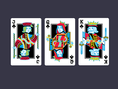 Suit of clubs bridge cards clubs jack king playing poker queen royals suit