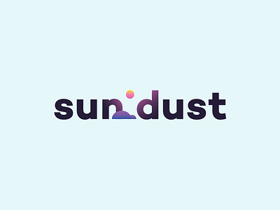 Sundust branding dust logo sun