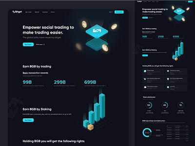 Social trading cryptocurrency token trading ui