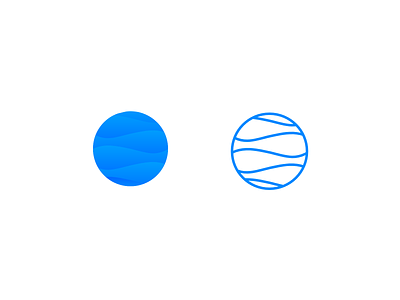 Wavy Logtype blue brand branding design flat icons instagram logo minimal vector wave