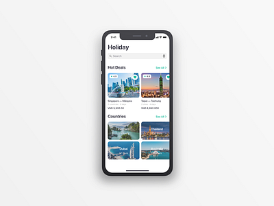 Holiday App holidayapp iosapp travelapp uidesign uxdesign