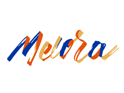 Melora Wordmark branding lettering wordmark