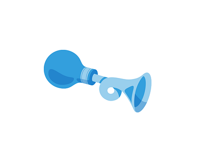 Funny business. bike bike horn. illustration vector