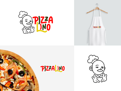 PizzaLino logo design art artwork branding design illustration logo logo design logodesign logos logotype pizza logo typography vector