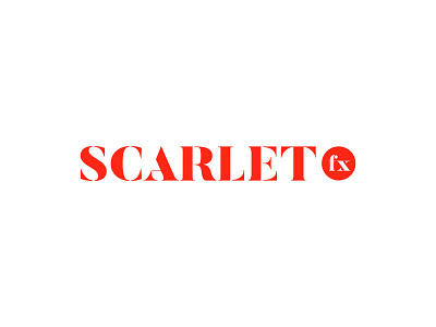 Scarlet logotype branding logo typography