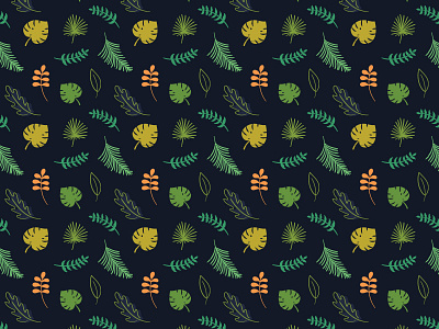 Jungle Pattern illustration jungle leaves pattern vector