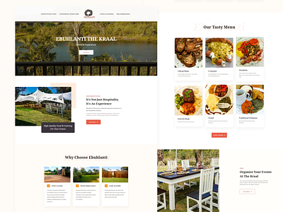 Food & Catering UI/UX/Dev animation custom wordpress theme design ui uiux web design