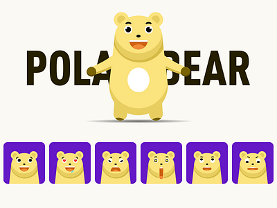 Polar bear expression pack