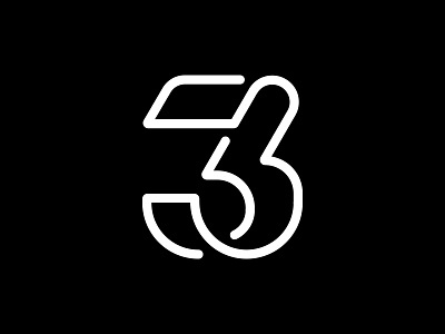 3 3 branding design lettering logo logodesign logoinspiration logotype mark monogram number numerical symbol three