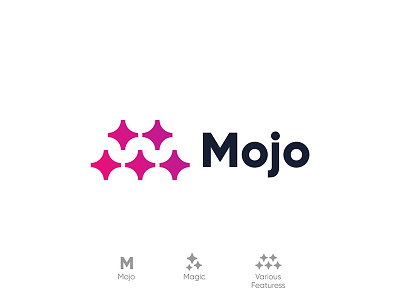 Mojo branding css design developer framework lettering lettermark logo logodesign magic mark mojo monogram symbol
