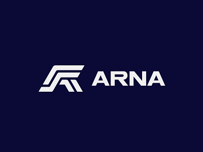 Arna a arna design fly lettermark logodesign logotype migration monogram tour travel wing