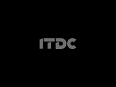ITDC branding consulting data information it letterdesign lettering lettermark logo logodesign logotype mark modern monogram technology