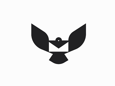 Messenger bird design dove fly graphic logo logodesign mail mark mdc messenger miladrezaee negativespace pigeon post symbol