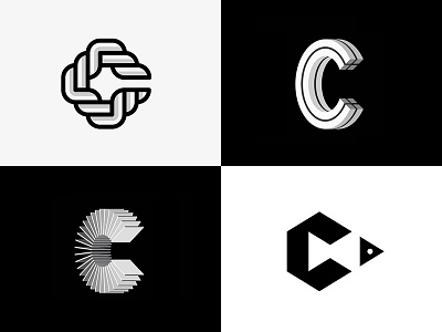 Cs 3d c design fish geometric lettering lettermark logo logodesign mdc miladrezaee minimal monogram symbol