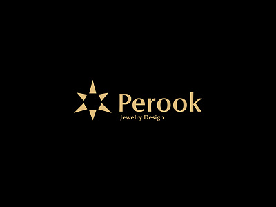 Perook Jewelry brand-identity design gem jewel jewelry logo logo-design minimal shine