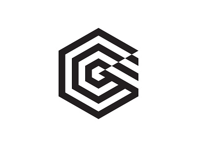 Geo G design g geometric lettermark logo mdc miladrezaee minimal monogram