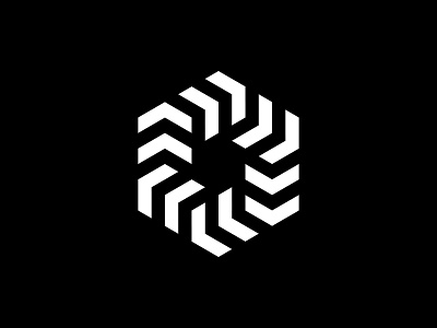 Hexagon + Arrow arrow geometric hexagon logo logodesign mark mdc miladrezaee minimal