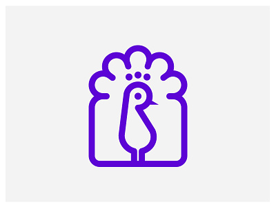 Peacock 🦚 bird design designer logo logodesign mark mdc miladrezaee peacock peafowl symbol vector