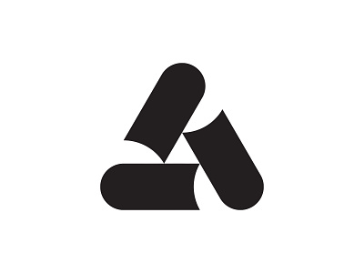 Book Flow book cycle design logo logodesign mark miladrezaee minimal triangel