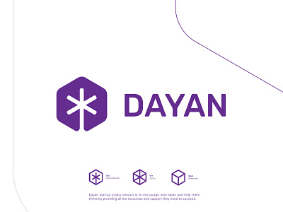 Dayan Startup Studio block blockchain brandidentity branding crypto dayan design growth logo logodesign mark sparkle start startup studio