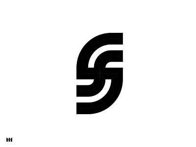 SF Monogram design letter logo mark monogram sf symbol