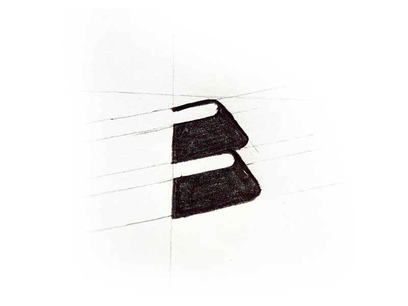 B Book Sketch By Milad Design Co. On Dribbble